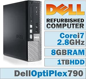Dell OptiPlex 790-93c55957 USFF i7 Desktop, 8GB, 1TB HDD, Win 7 Pro