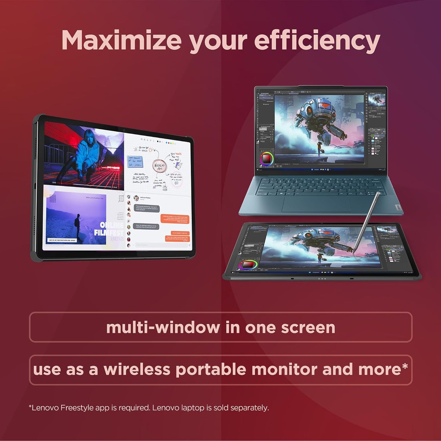 Lenovo EJEcccC228 Tab P12 12.7" 3K Tablet with Pen & Folio