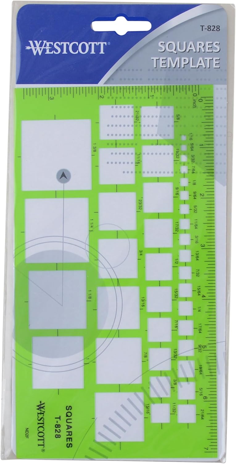 Westcott T-828 Technical Squares Drawing Template Tool