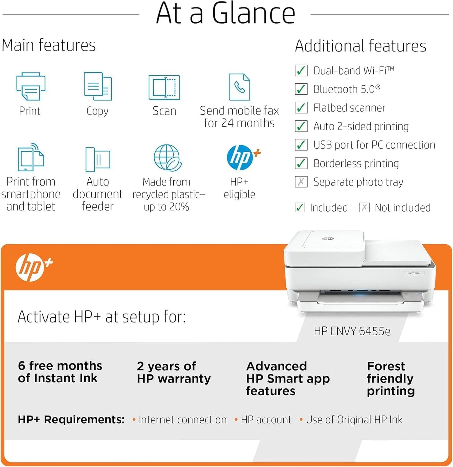 HP Envy 6455e Wireless All-in-One Printer