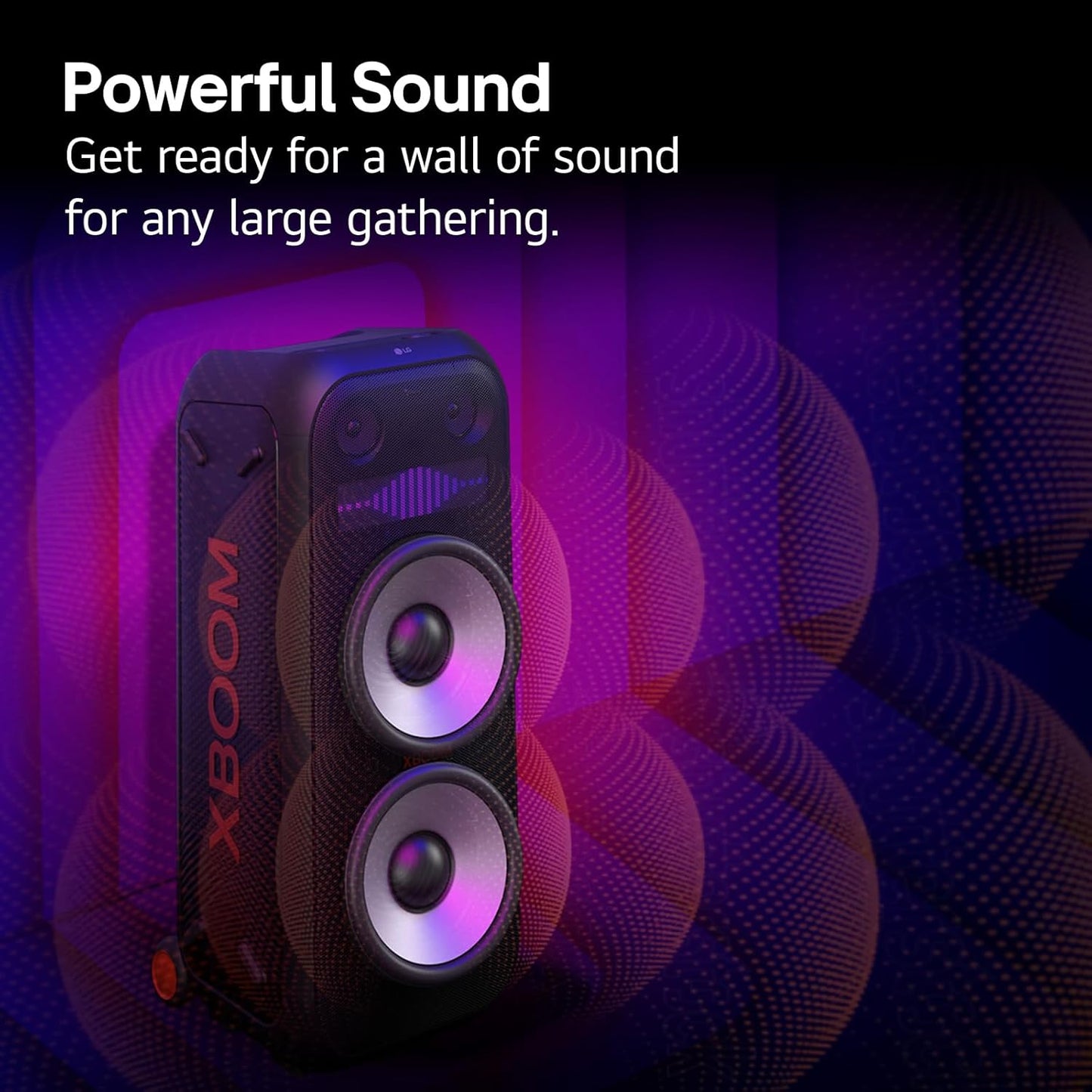 LG XL9T XBOOM Portable Tower Speaker Pixel LED