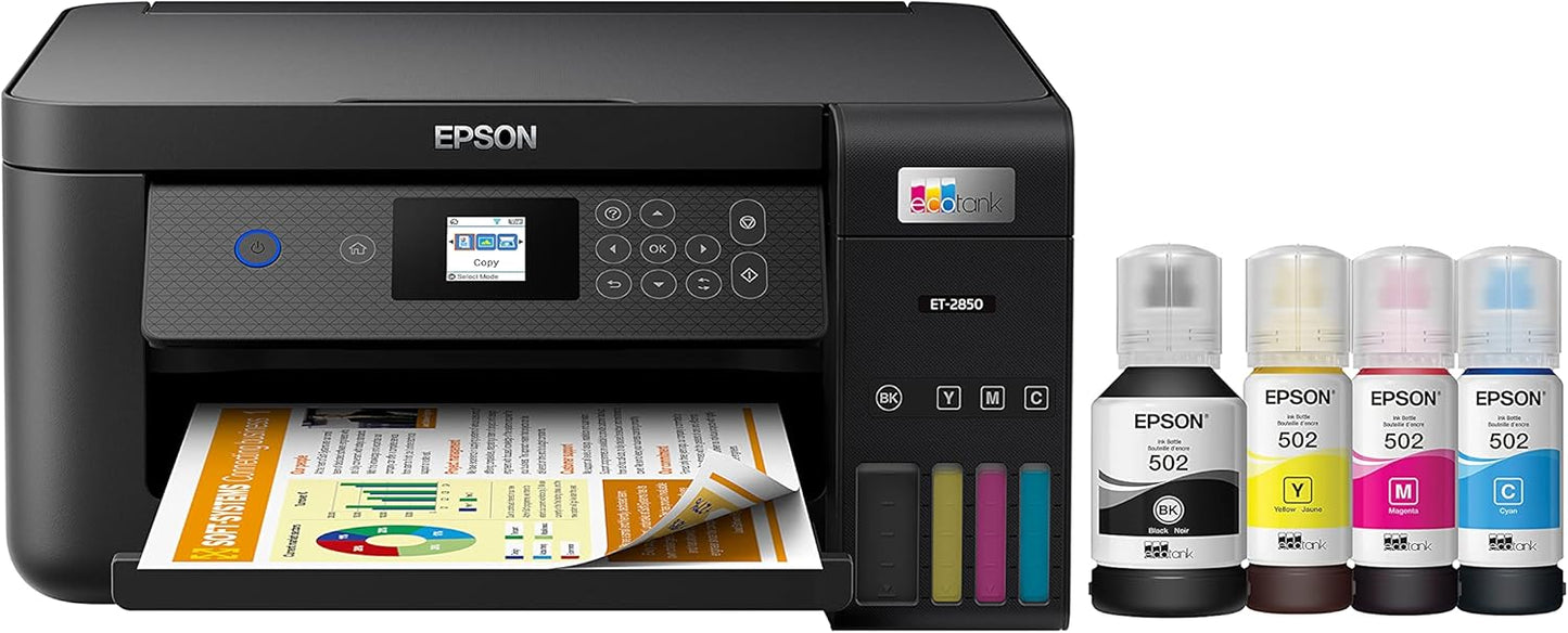 Epson EcoTank ET-2850 Wireless Color All-in-One Printer