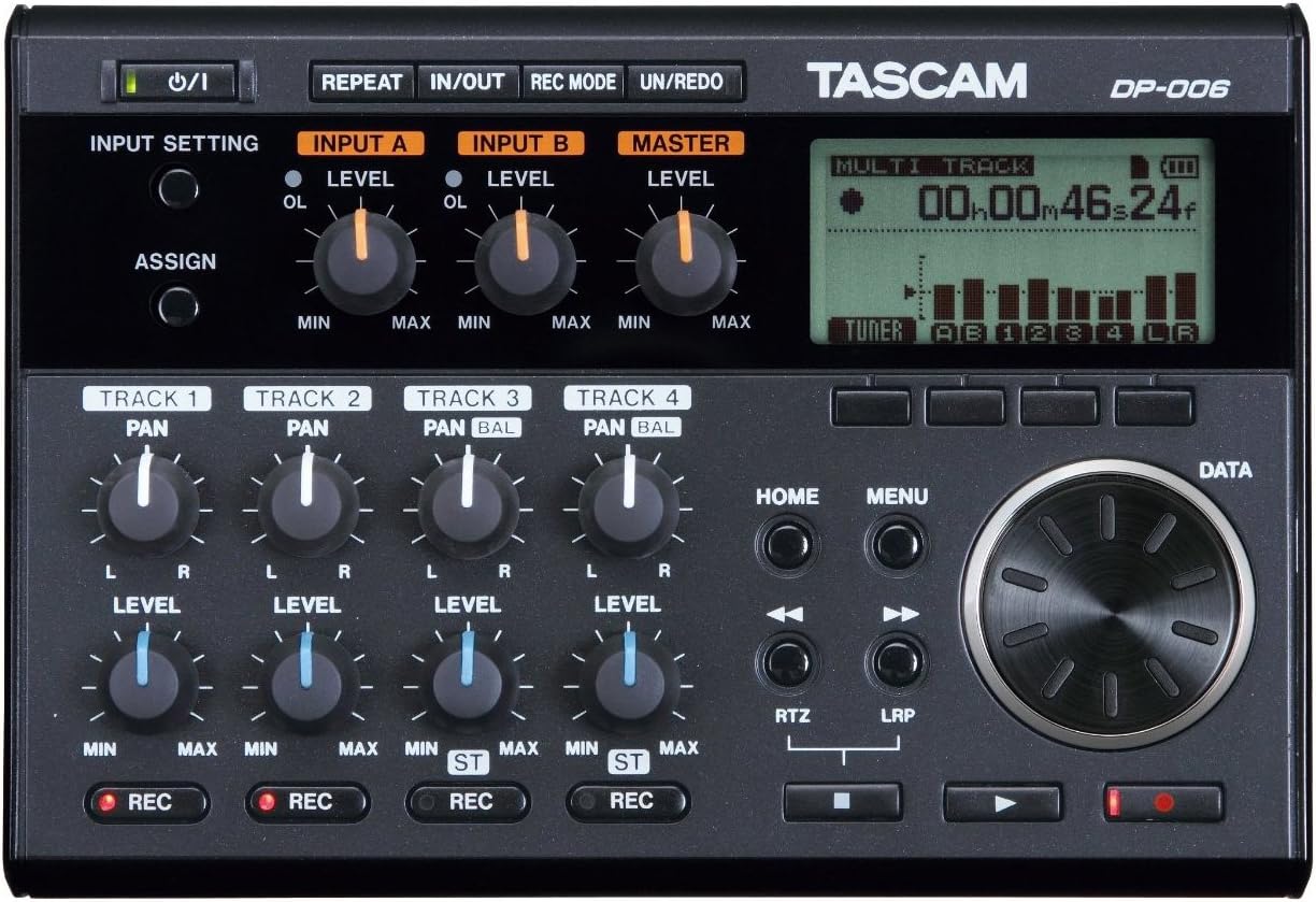 Tascam E1TSDP006 DP-006 6-Track Digital Portastudio Recorder Bundle