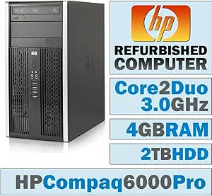 HP 6000 Pro MT Core 2 Duo 2TB HDD Win7 Pro