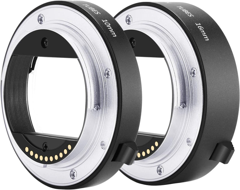 Neewer 10094356 Metal Auto Focus Macro Extension Tube Set for Sony E-Mount — main product image