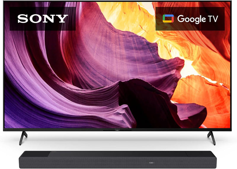 Sony KD75X80K 75-Inch 4K Ultra HD TV w/ Dolby Atmos Sound Bar — main product image