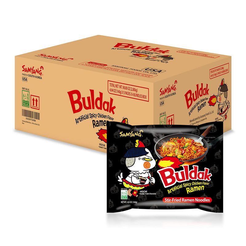 Samyang Buldak Hot Spicy Chicken Ramen 20-Pack — main product image