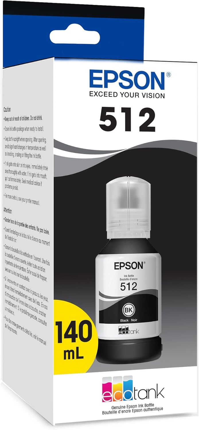Epson T512020-S 512 EcoTank Black Ink Bottle