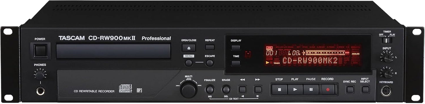 Tascam CD-RW900MK2 Professional Rackmount CD Recorder