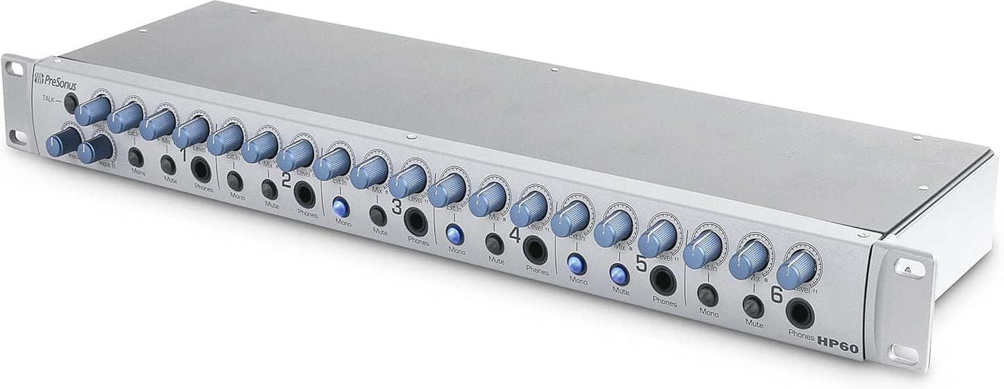 PreSonus HP60 - 6-Channel Headphone Amplifier/Mixer - Studio Quality
