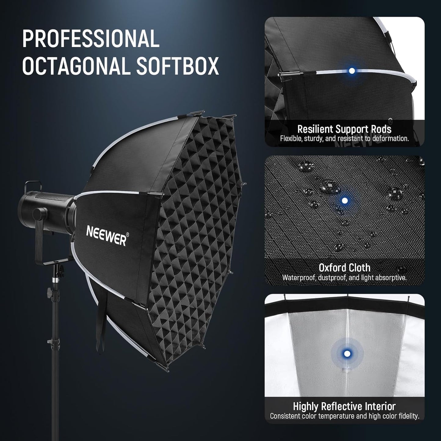 Neewer 10104465 35.4" Octagonal Softbox Bowens Mount