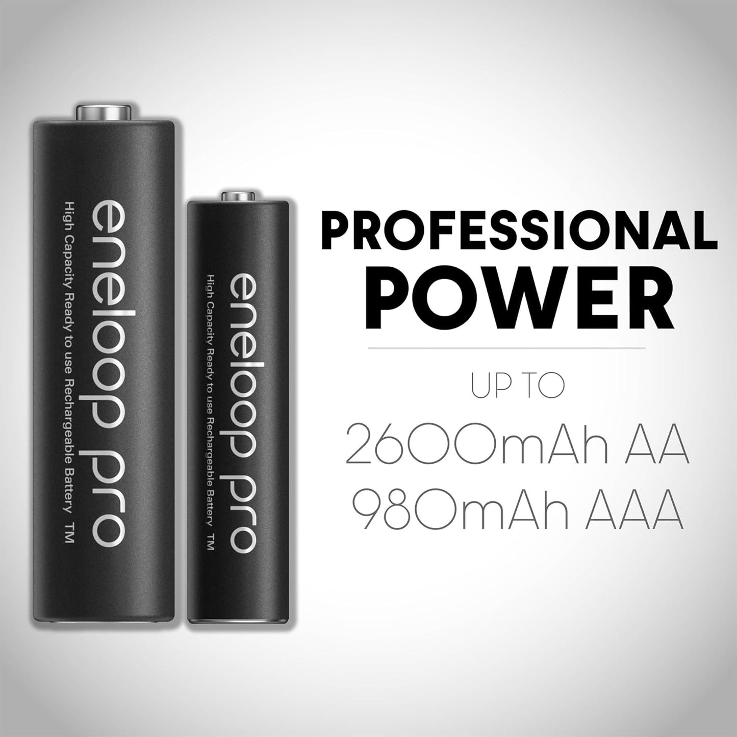 Panasonic BK-3HCCA4BA eneloop Pro AA Rechargeable Batteries