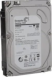 Seagate ST4000DM000-cr 4TB Desktop HDD SATA 6Gb/s Renewed