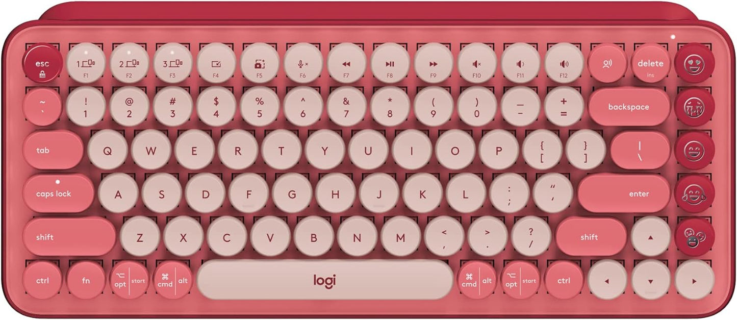 Logitech 920-010709 POP Keys Heartbreaker Rose Mechanical Keyboard