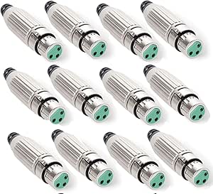 Switchcraft AAA3FZ 3-Pin XLR Female Cable Connector 12-Pack