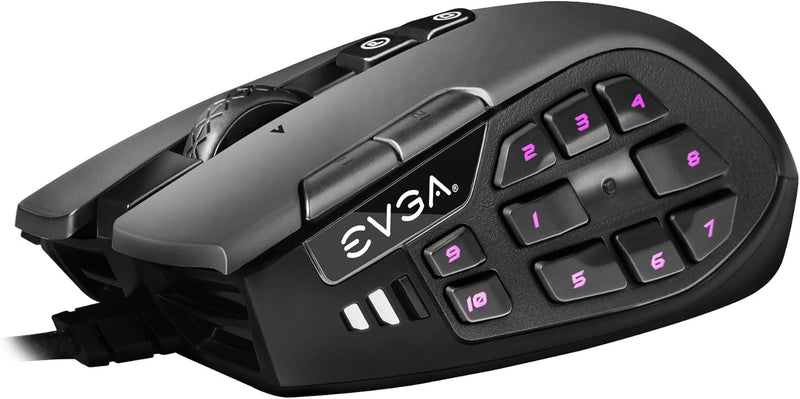 EVGA X15 904-W1-15BK-KR 8K MMO Gaming Mouse — main product image