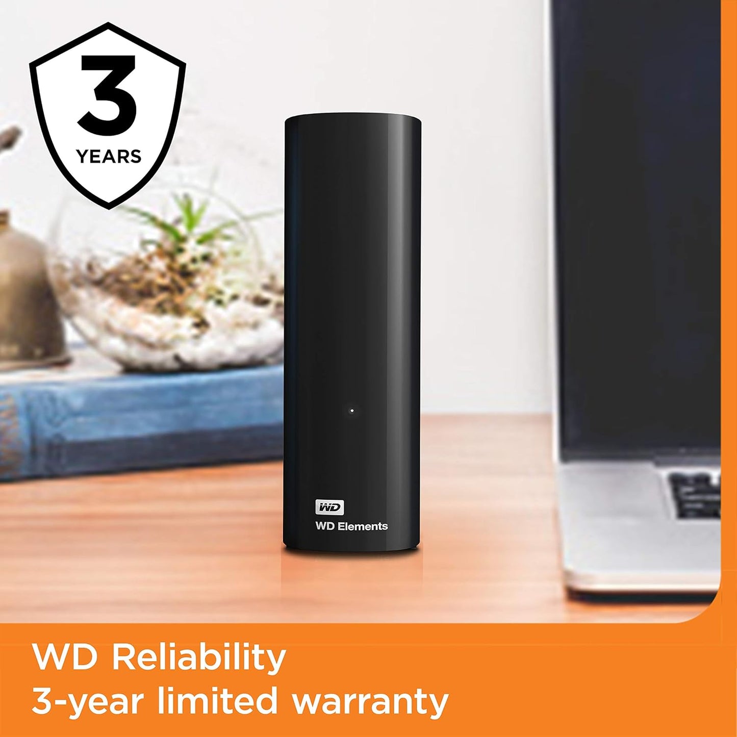 Western Digital WDBWLG0100HBK Elements 10TB External Hard Drive - USB 3.0
