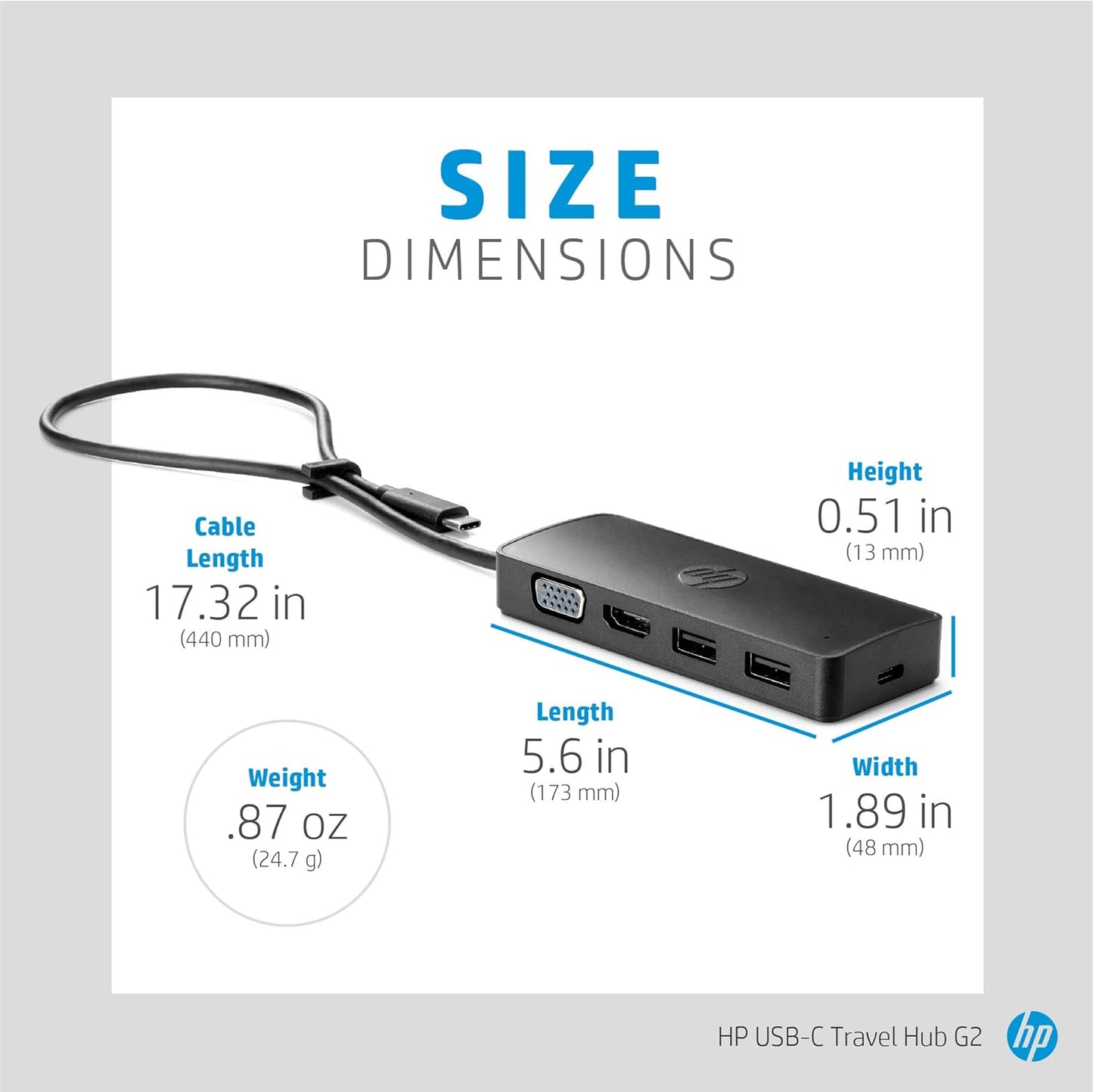 HP 235N8AA#ABA USB-C Travel Hub G2