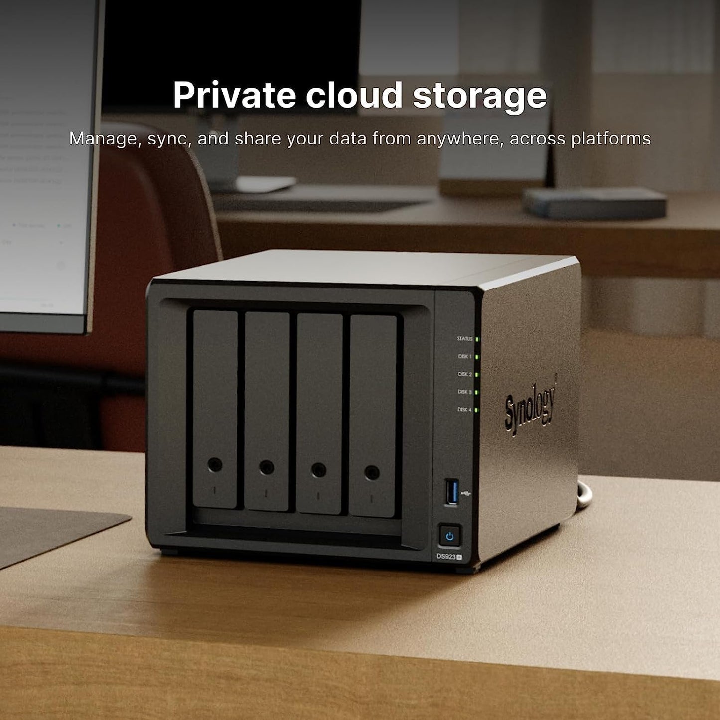 Synology DS923+ 4-Bay NAS: Ryzen, 32GB RAM, No HDD