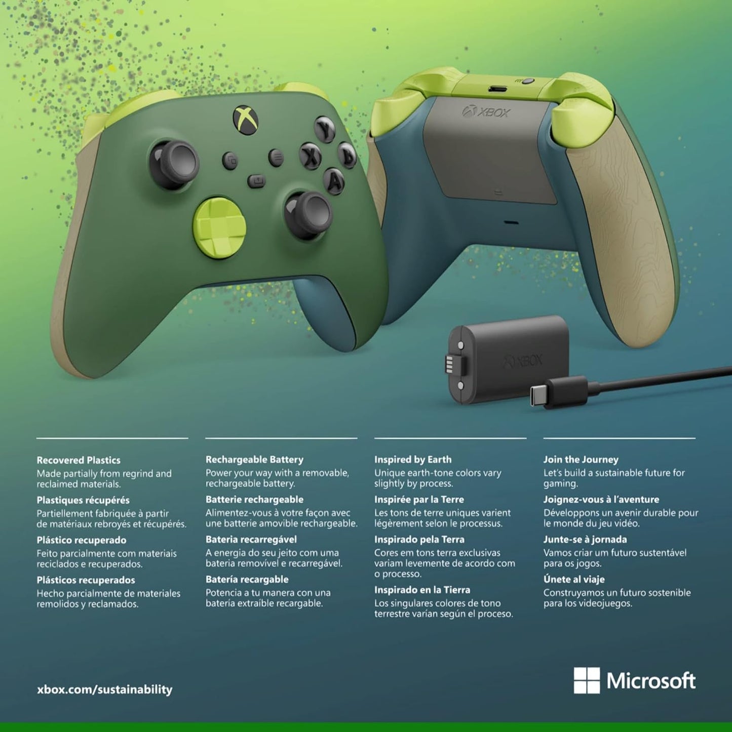 Microsoft QAU-00113 Xbox Remix Wireless Controller Rechargeable