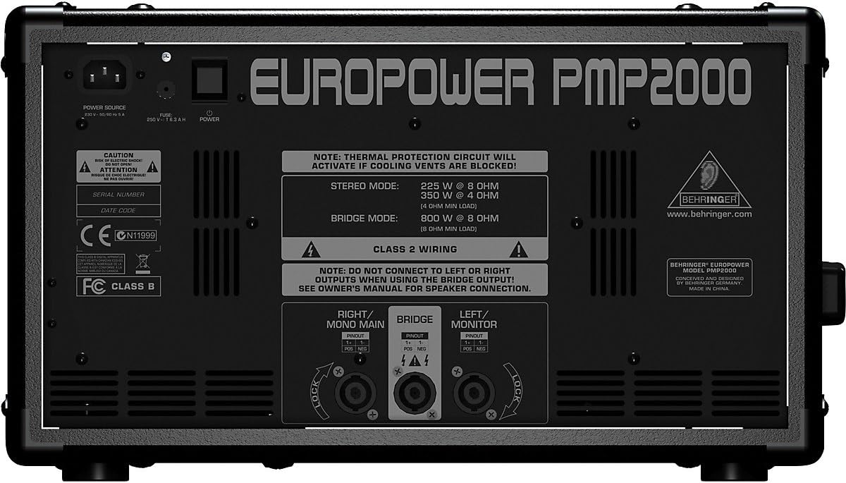 Behringer PMP2000 EUROPOWER 14-Channel Powered Mixer