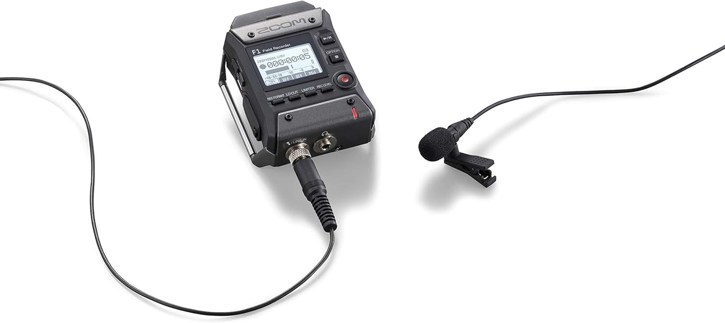 Zoom F1-LP Field Recorder with Lavalier Mic