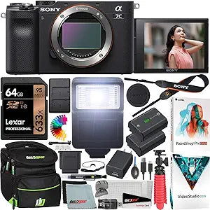 Sony E12SNILCE7CB Alpha a7C Full Frame Camera Bundle