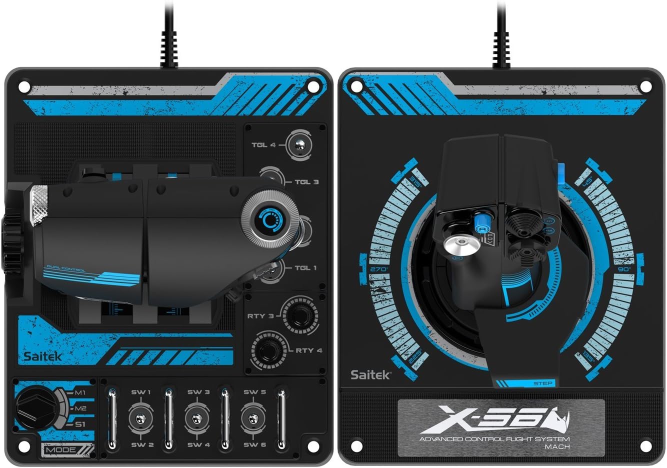 Logitech 945-000021-cr Saitek X56 Rhino HOTAS Renewed