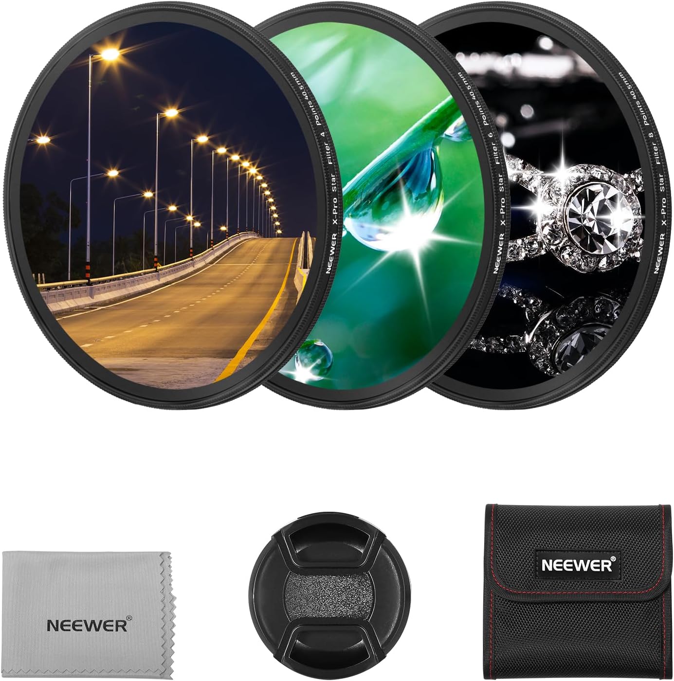 Neewer 10102066 40.5mm Star Filter Set