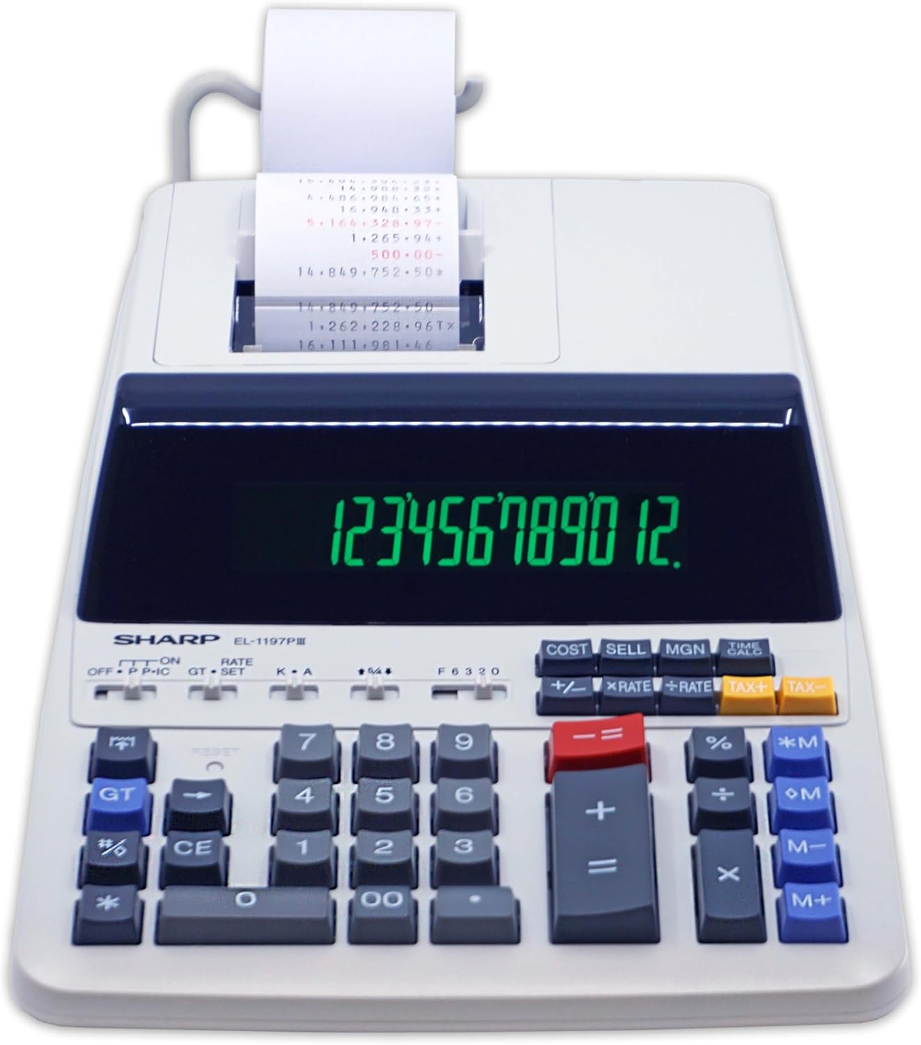 Sharp EL-1197PIII Heavy Duty Printing Calculator
