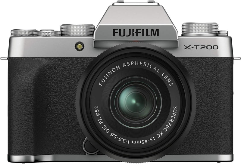 Fujifilm X-T200 Mirrorless Camera XC15-45mm Lens Kit Silver — main product image