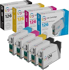 Epson 126 Ink Cartridge Remanufactured 5-Pack
