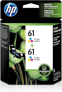 HP CZ074FN 61 Tri-Color Ink Cartridge 2-Pack — main product image