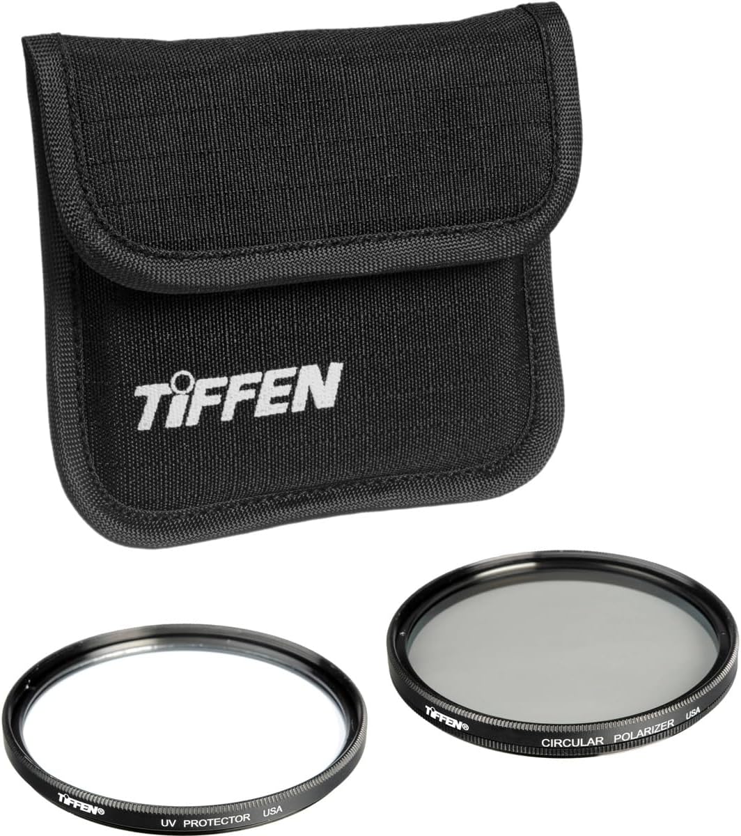 Tiffen 49PTP 49mm UV & Polarizer Filter Twin Pack