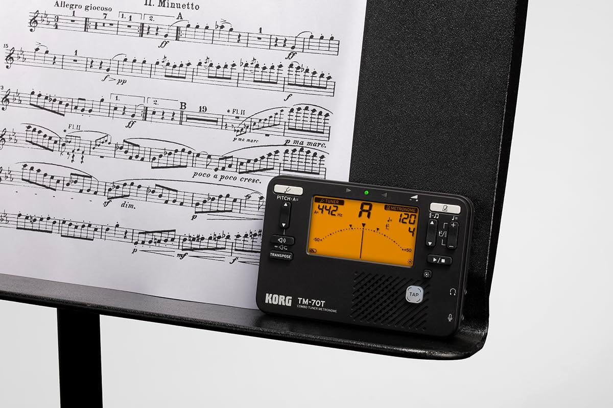 Korg TM70TBK Tuner Metronome Combo Black