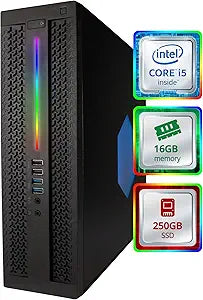 HP 800 G2 Small RGB Desktop i5 16GB 250GB SSD WiFi Win10 Renewed