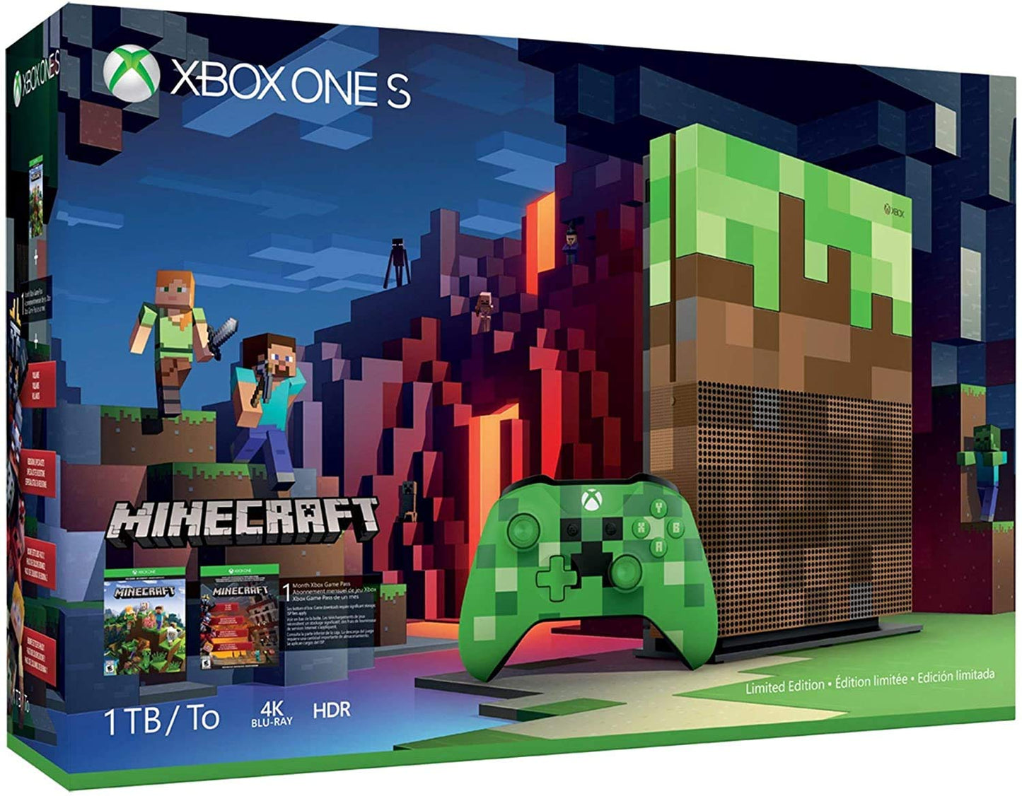 Microsoft 23C-00001 Xbox One S 1TB Minecraft Limited Edition Console