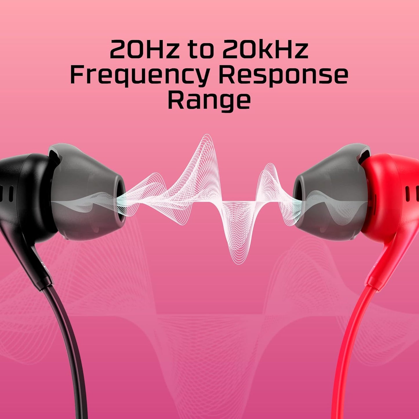 HyperX 705L8AA Cloud Earbuds II, Gaming and Mobile, Red
