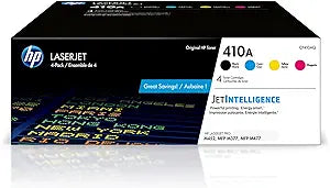 HP CF410AQ 410A Toner Cartridge 4-Pack