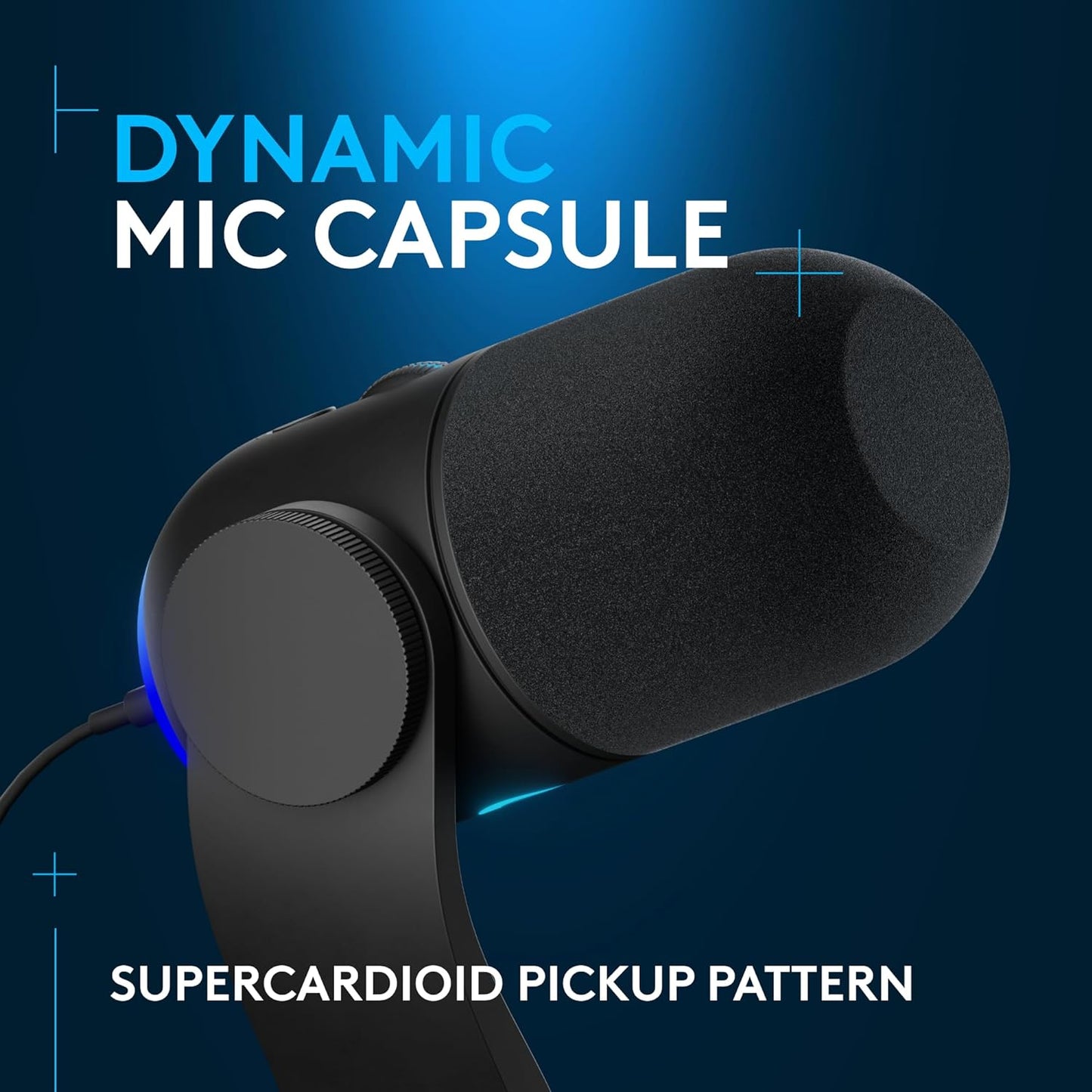 Logitech 988-000567 Yeti GX RGB Dynamic Gaming Microphone