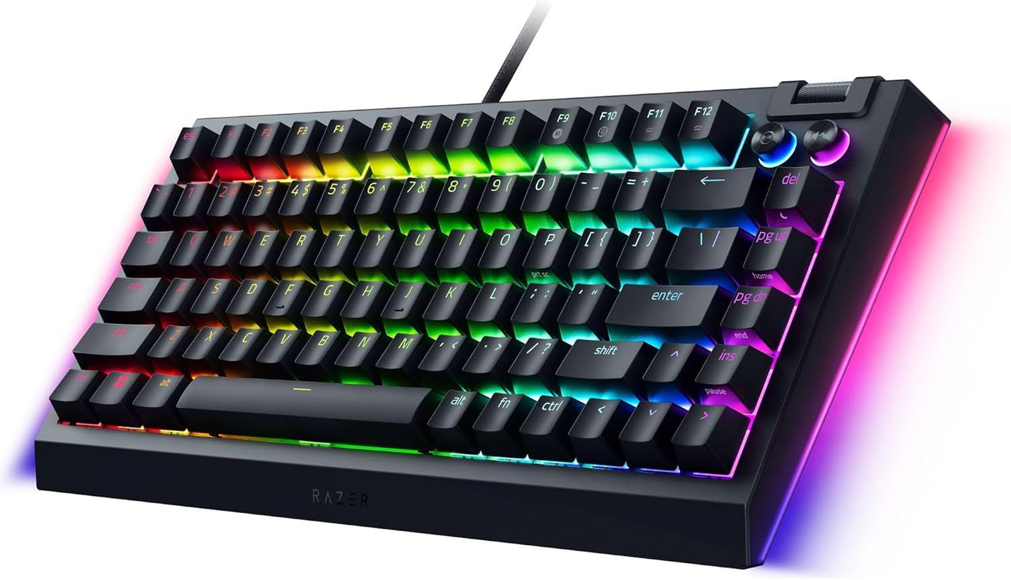 Razer BlackWidow V4 75% Hot-Swap RGB Keyboard Renewed