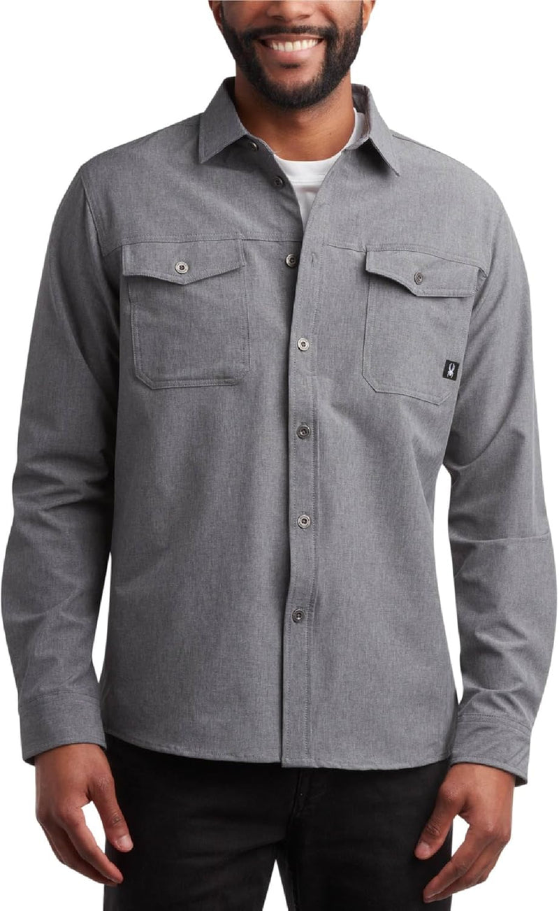 Spyder Button Down Shirt Tech Performance Work Shirt — main product image