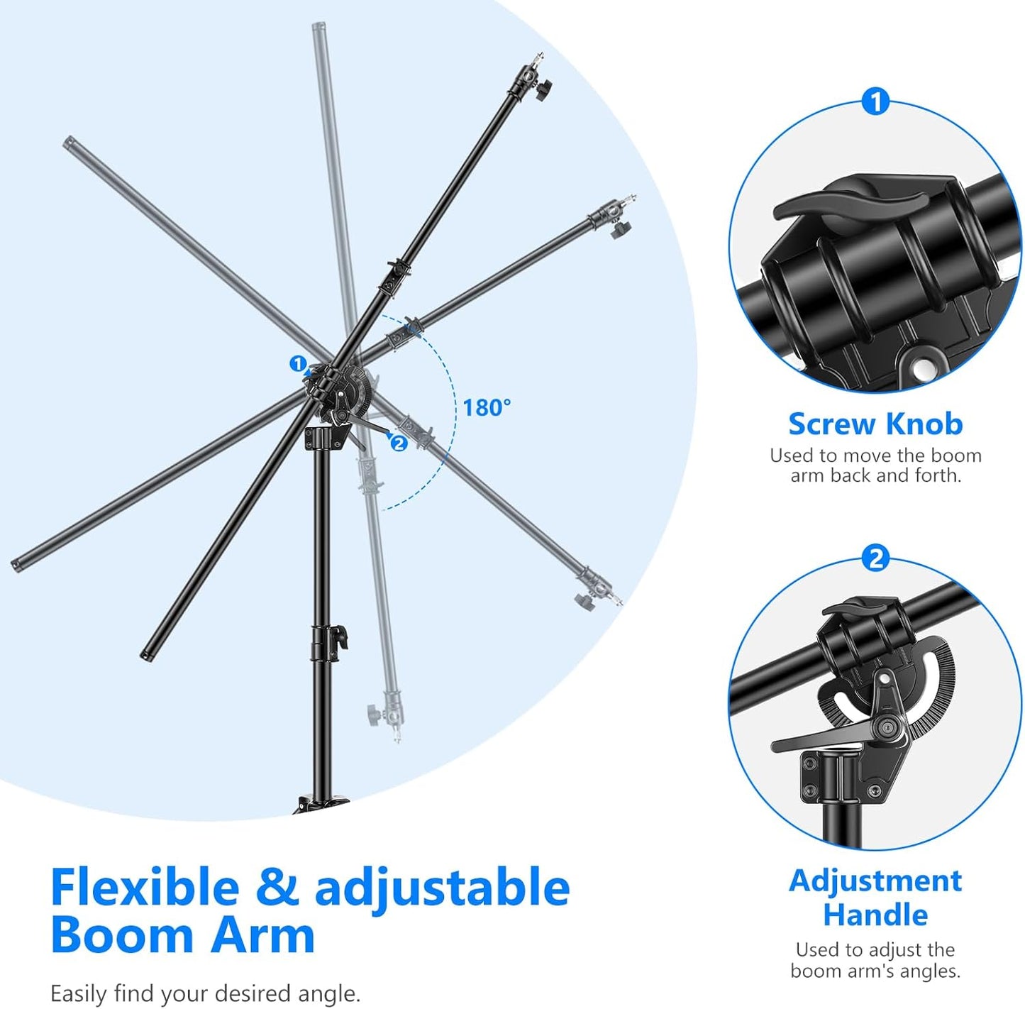 Neewer 10100517 Photography Light Stand with Boom