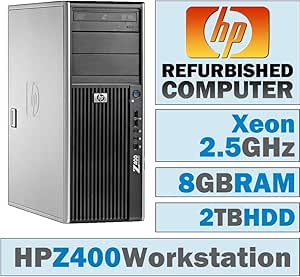 HP Z400 Workstation Tower Xeon W3505 8GB 2TB HDD Win 7 Pro