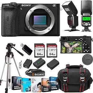 Sony a6600 Mirrorless Camera 17PC Bundle