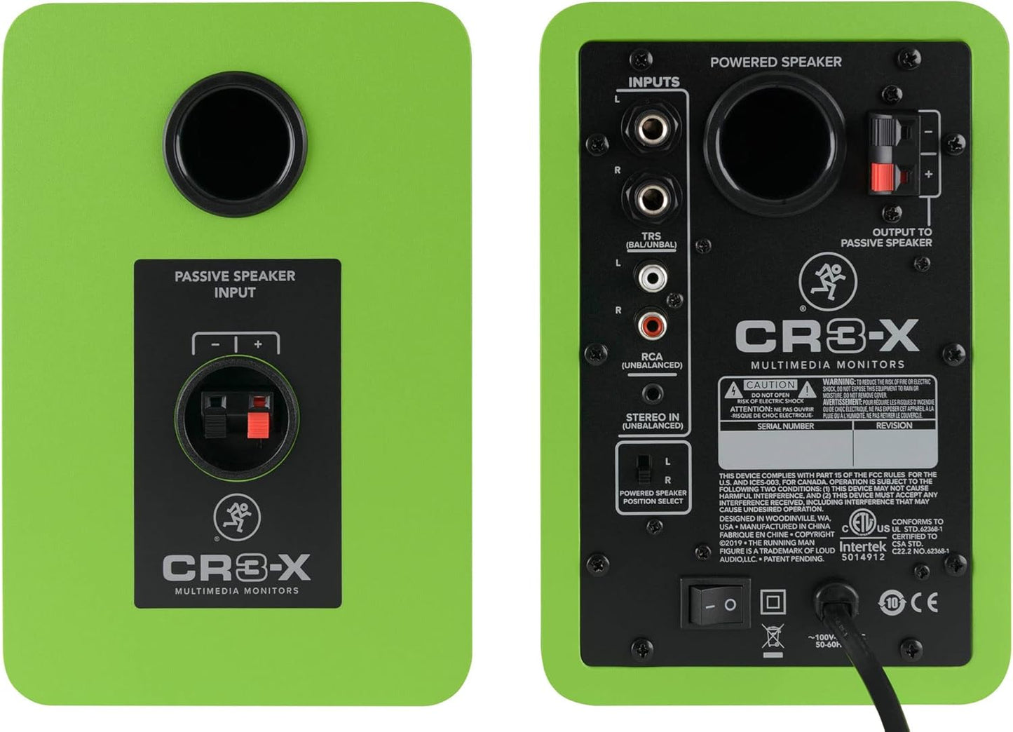 Mackie CR3-XLTD-GRN 3" Green Multimedia Monitors (Pair)