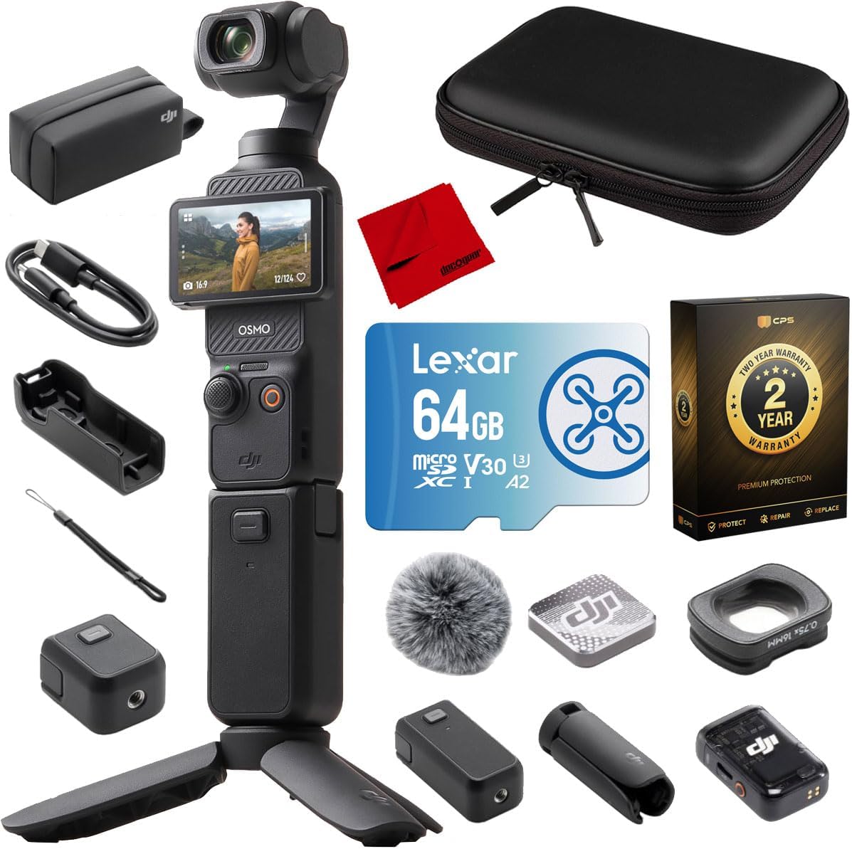 DJI E1DJIOSMOPOCK3CC Osmo Pocket 3 Creator Combo with Accessories