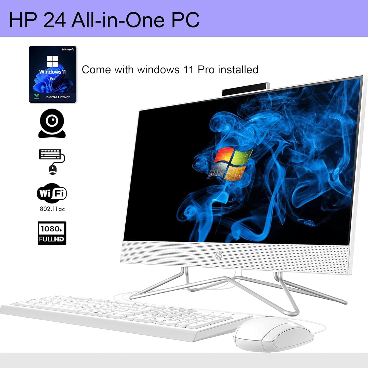 HP 22-DD Essential All-in-One Desktop Intel Celeron
