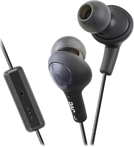 JVC HAFR6B Gumy Plus In-Ear Headphones - Black