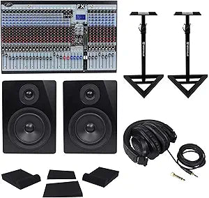 Peavey FX2 32 Mixer Bundle with Rockville Studio Monitors